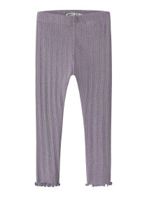 NAME IT Leggings Blitta Lavender Gray Melange