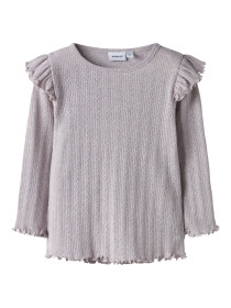 NAME IT Bluse Blitta Lilac Marble Melange