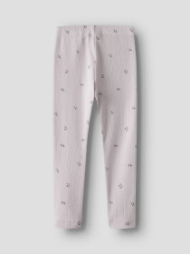 NAME IT Hulmønstrede Leggings Berries Lilac Marble