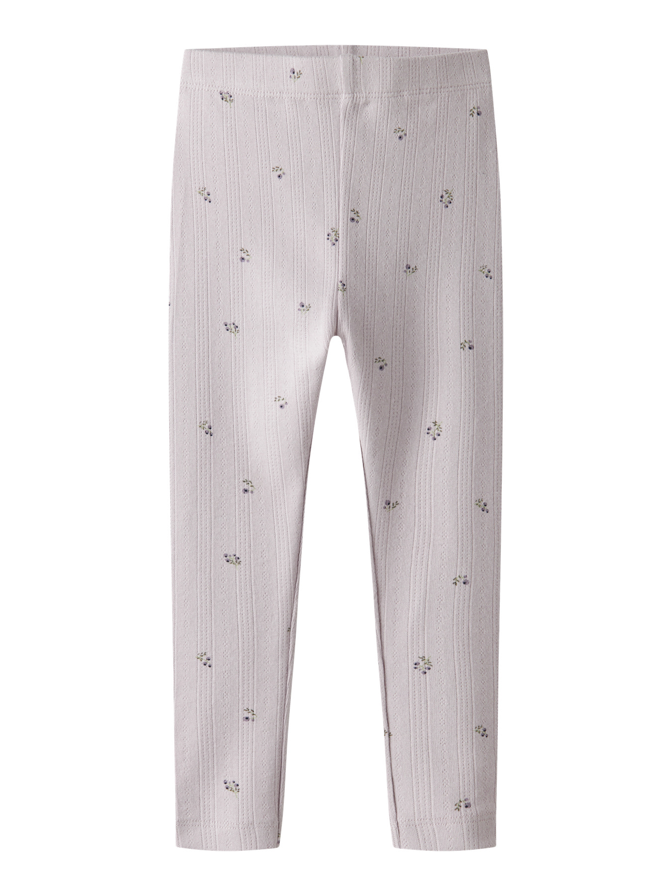 Name It Leggings - Hulmønster - NmfBerries - Lilac Marble