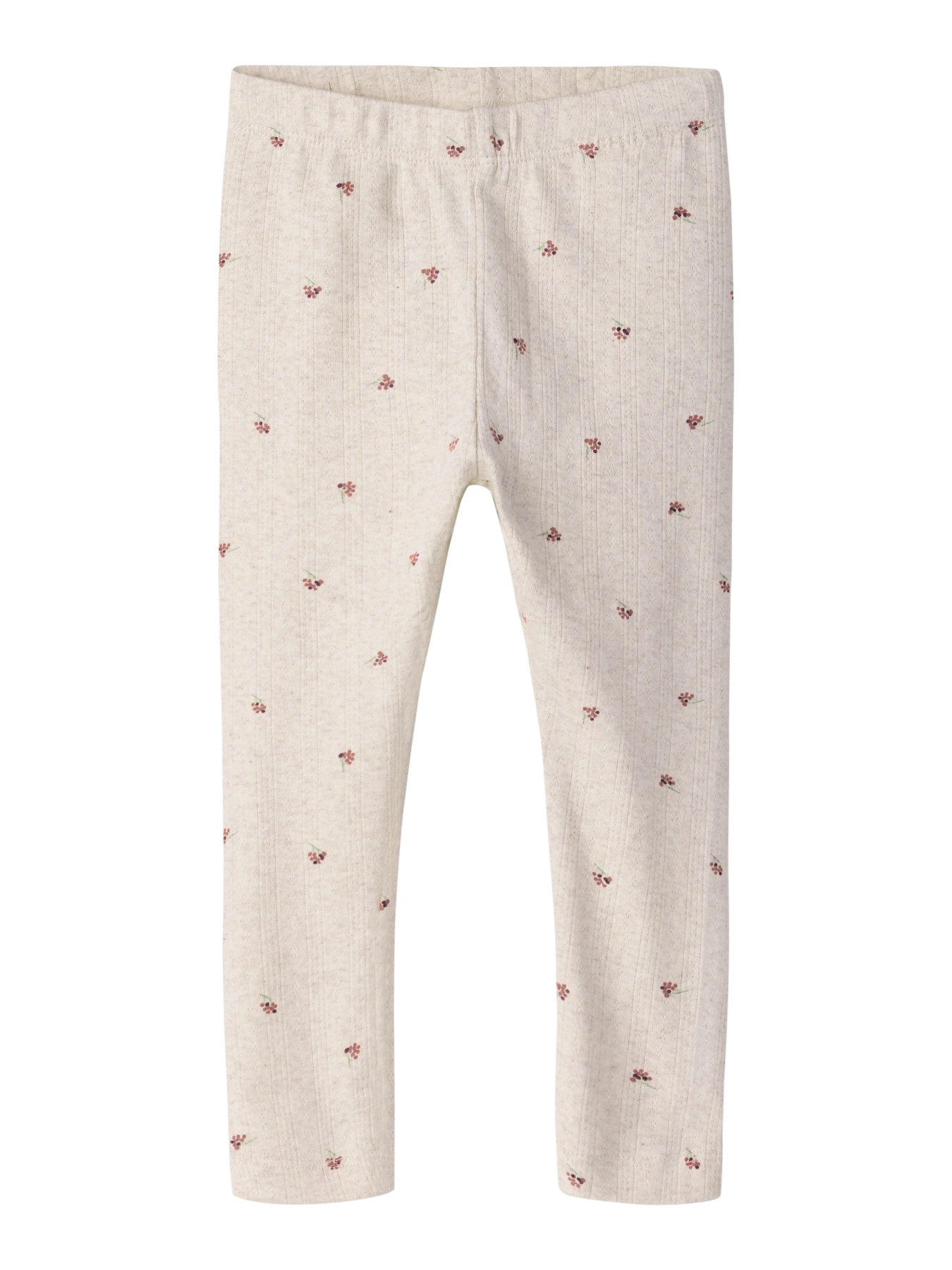 Name It Leggings Peyote Melange Med Små Bærprint - Str. 5y 110cm