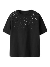 NAME IT Rhinsten T-shirt Bea Black