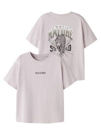 NAME IT T-shirt Beoa Lilac Marble