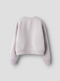 NAME IT Nkfbima Ls Rlx Short Sweat Unb Box - Lilac Marble