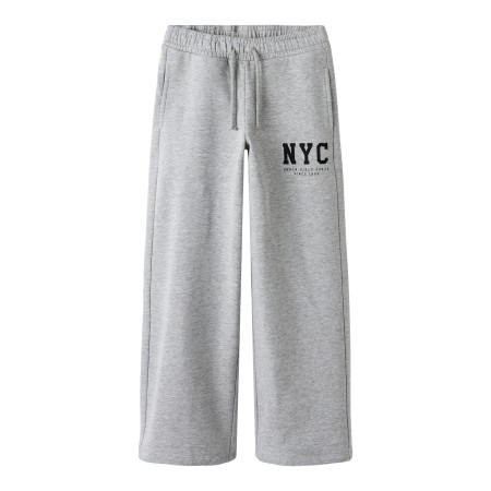 Name It Sweatpants - Wide - NkfBelisso - Grey Melange