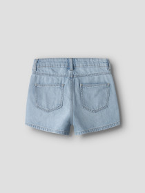 NAME IT Mom Denim Shorts Rose Light Blue Denim