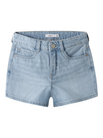 NAME IT Mom Denim Shorts Rose Light Blue Denim