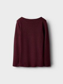 NAME IT Strik Bluse Kendra Windsor Wine