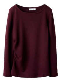 NAME IT Strik Bluse Kendra Windsor Wine