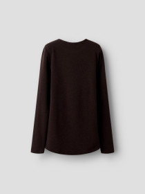 NAME IT Strik Bluse Kendra Hot Fudge