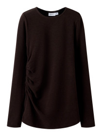 NAME IT Strik Bluse Kendra Hot Fudge