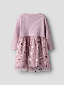 NAME IT Langærmet Kjole Rosally Keepsake Lilac