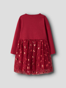 NAME IT Langærmet Kjole Rosally Jester Red