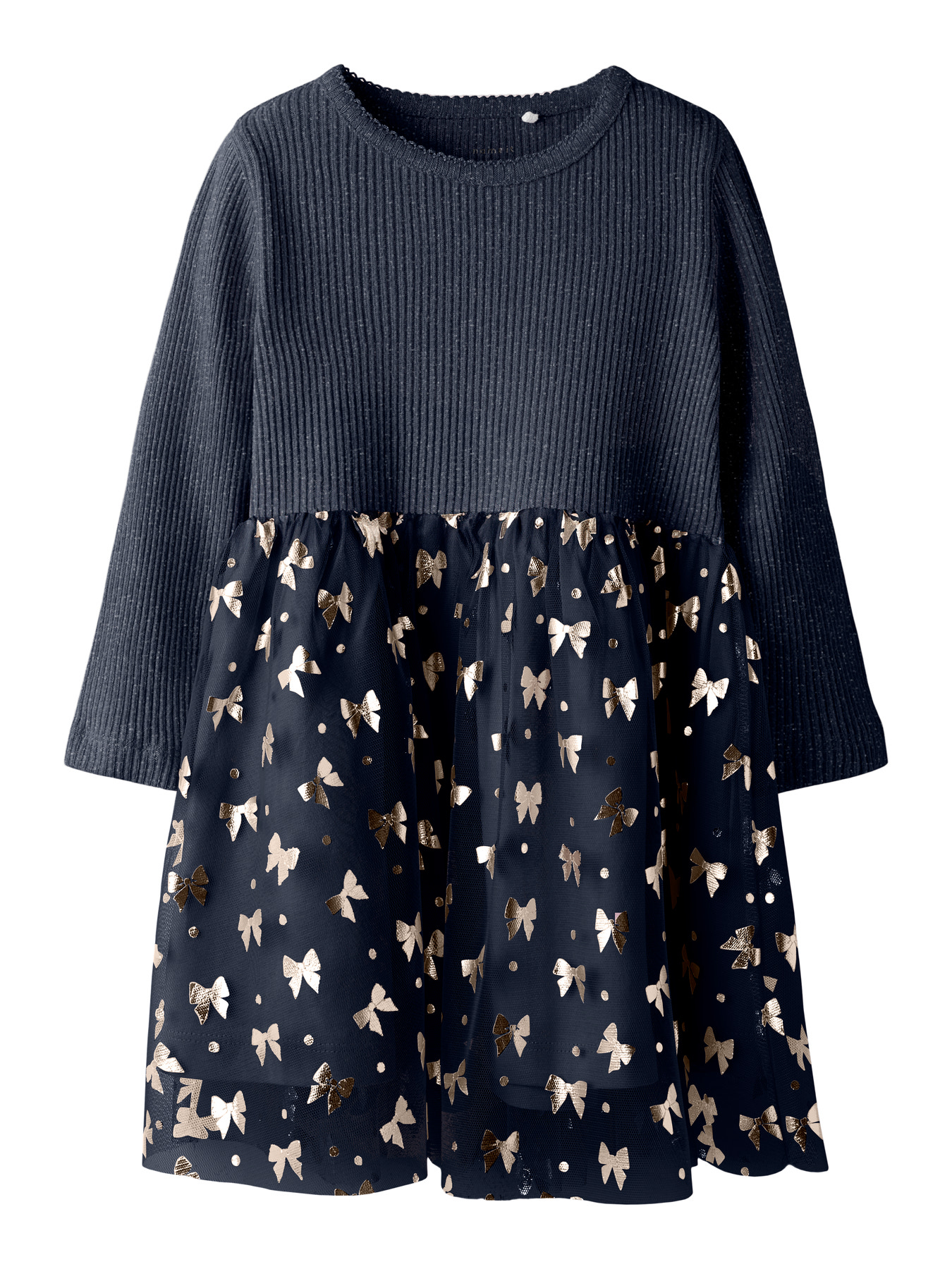 NAME IT Langærmet Kjole Rosally Navy Blazer billede