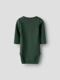 NAME IT Langærmet Rib Body Kenno Deep Forest
