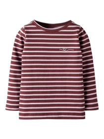 NAME IT Rib Bluse Kattie Bleached Mauve Andorra