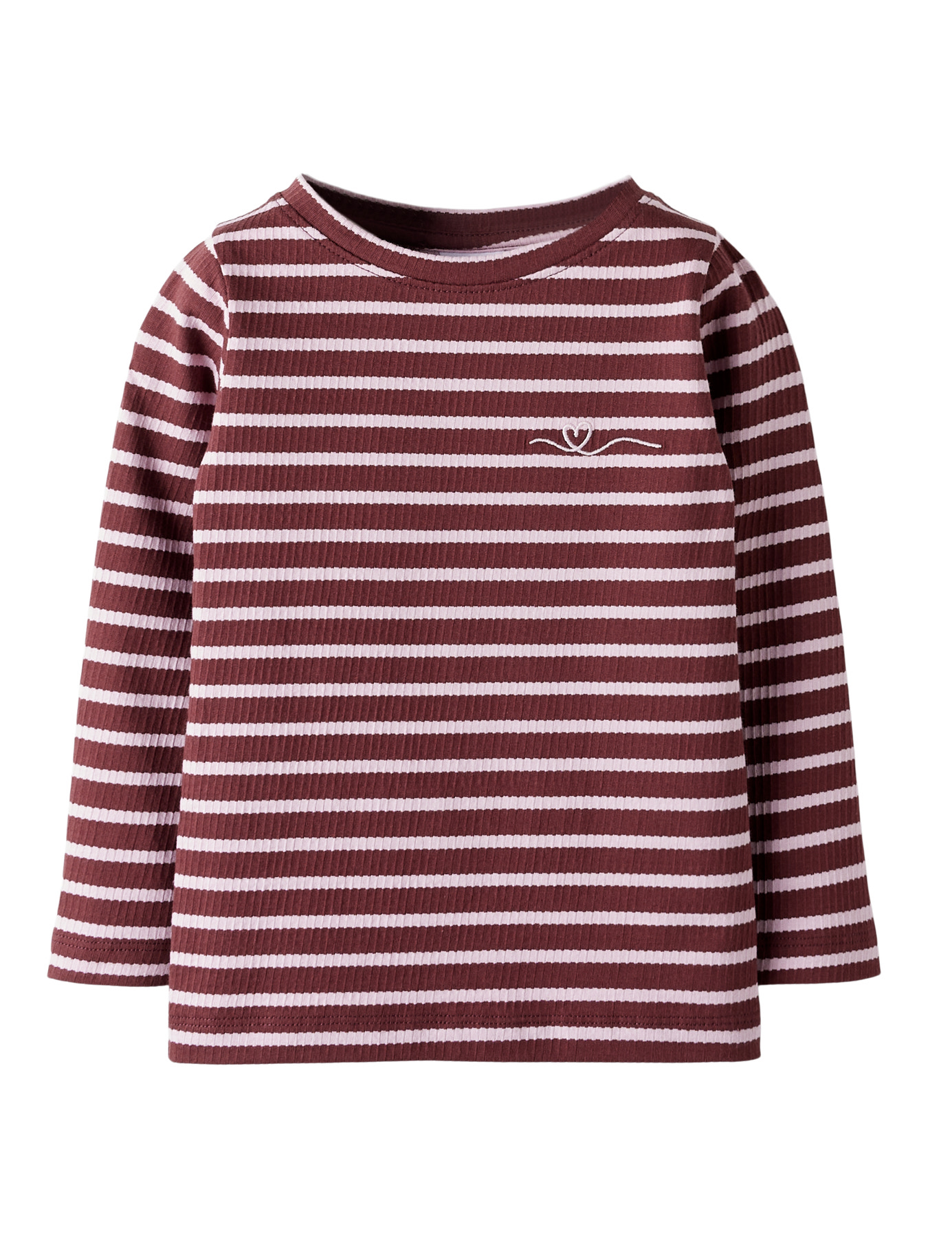 NAME IT Rib Bluse Kattie Bleached Mauve Andorra
