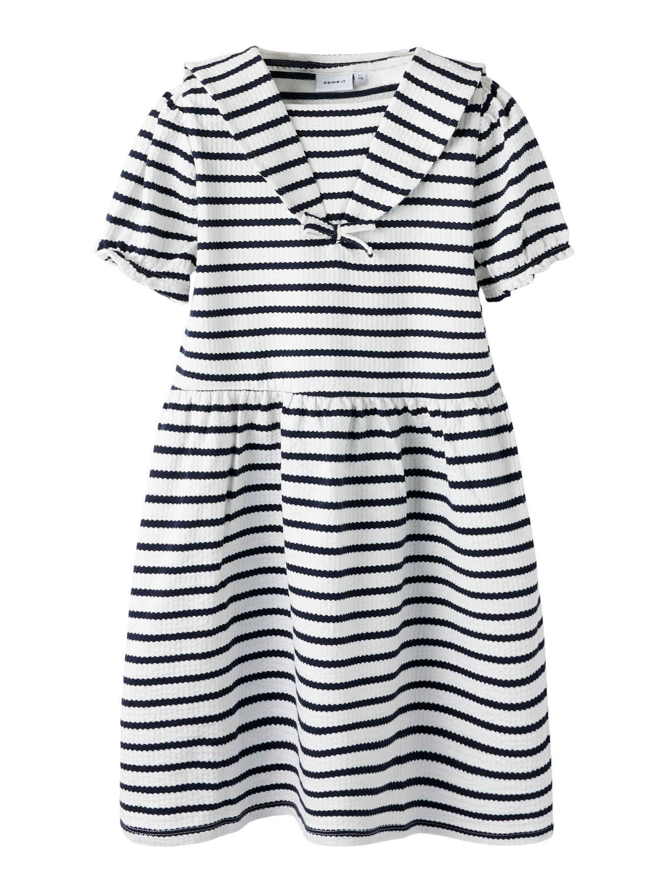 NAME IT Kjole Kattie Cloud Dancer Sky Captain