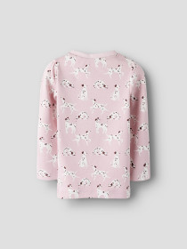 NAME IT Langærmet Bluse Kilas Bleached Mauve Cloud Dancer