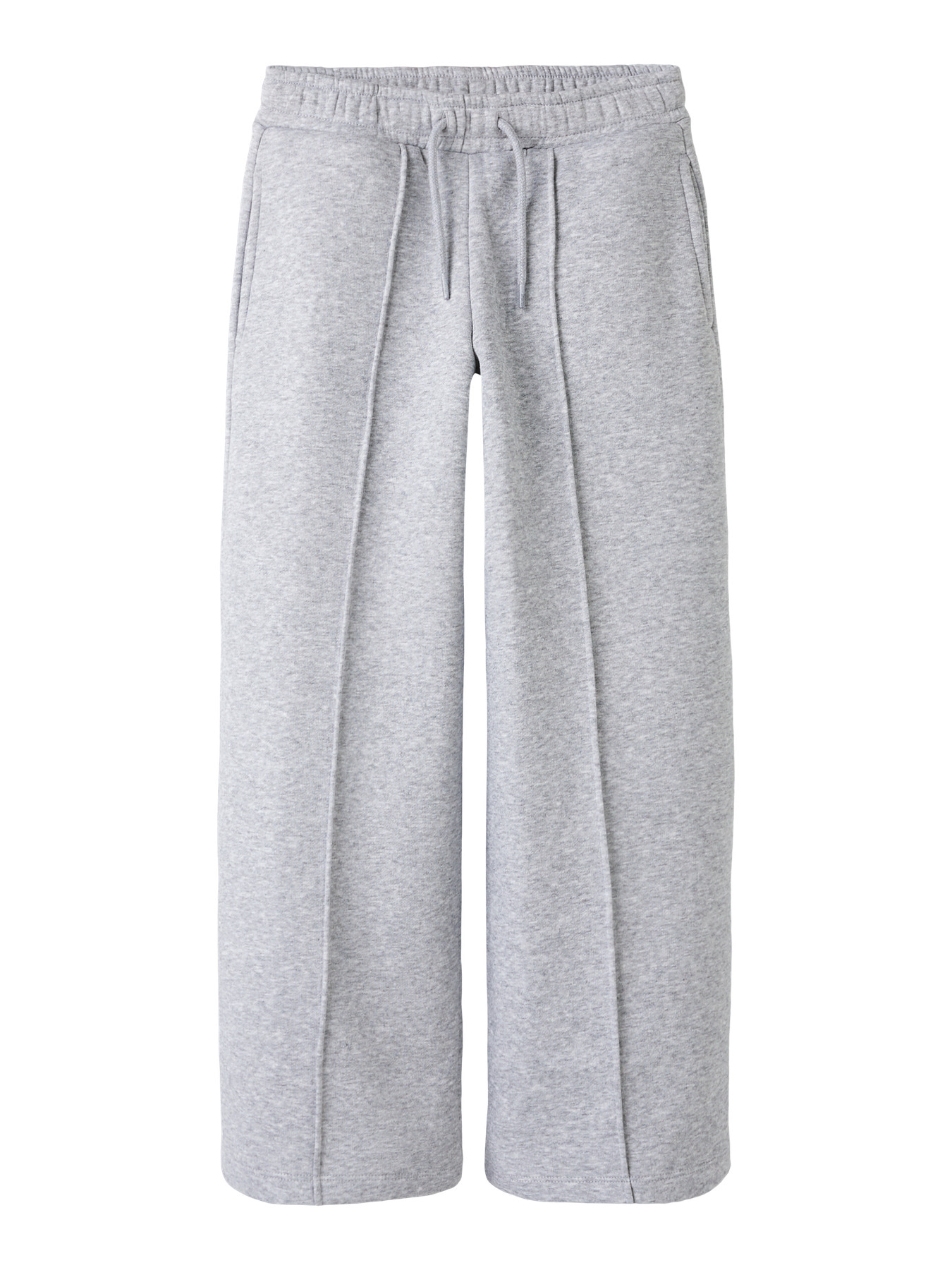 Name It Karlie Wide Sweatpants - Light Grey Melange
