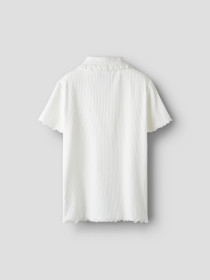 NAME IT Rib Polo T-shirt Kissia Cloud Dancer
