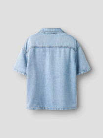 NAME IT Denim Skjorte Joy Boxy Light Blue Denim