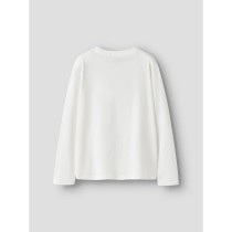 NAME IT Nkfvelda Ls Nreg Top - Cloud Dancer Iconic