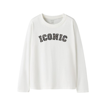 Name It Bluse - NkfVelda - Cloud Dancer/Iconic