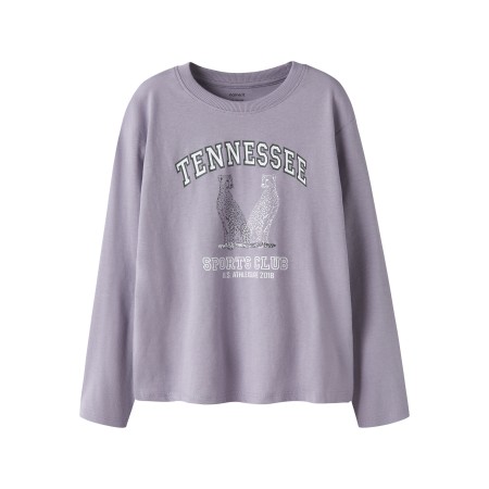 Name It Bluse - NkfVelda - Lavender Gray/Tennessee