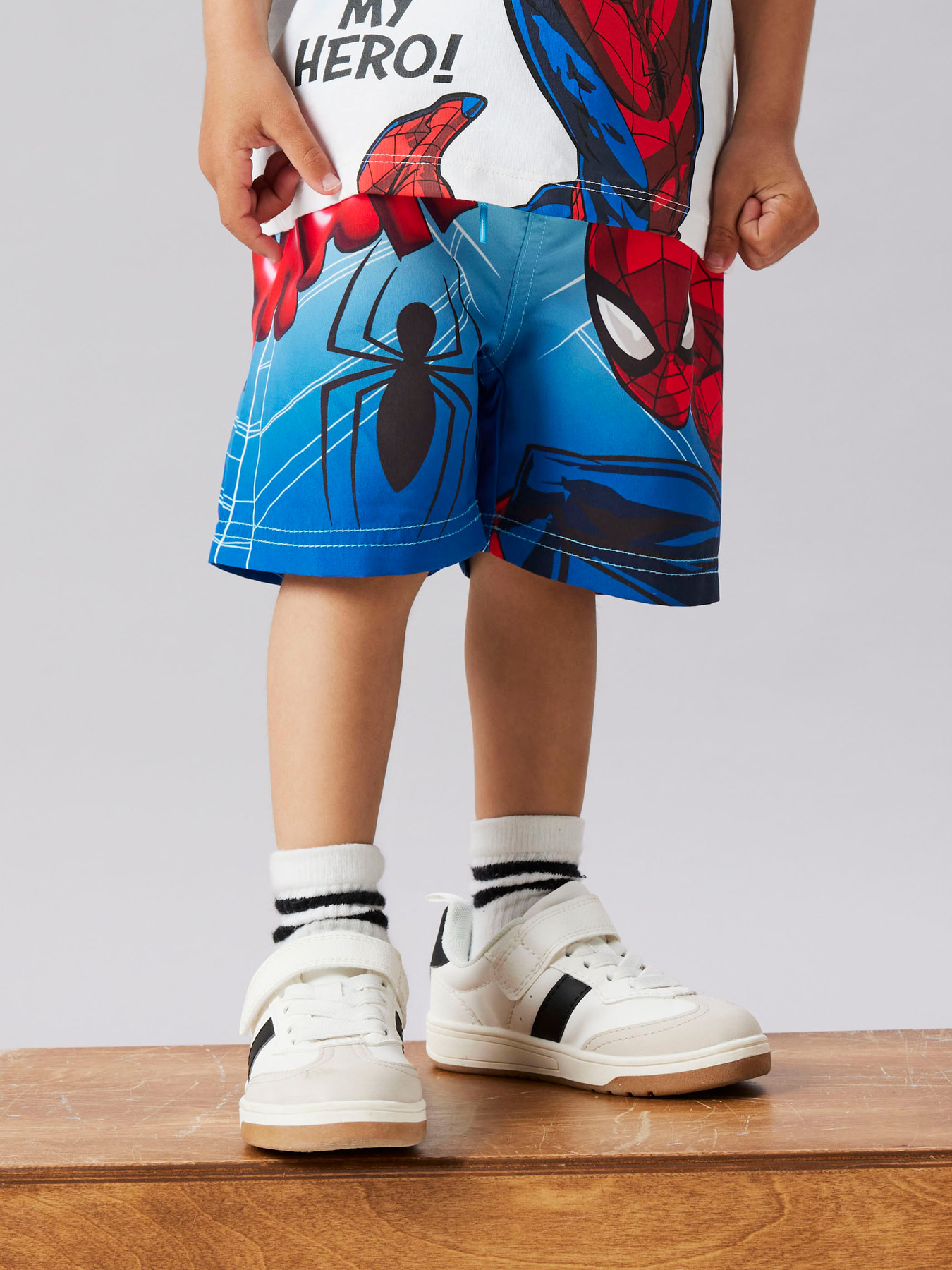Name It Badeshorts Bluefish Med Spiderman Print - Str. 2y 92cm