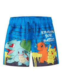 NAME IT Pokemon Bade Shorts Meer Electric Blue 