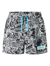 NAME IT Badeshorts Marki Fortnite Bright White