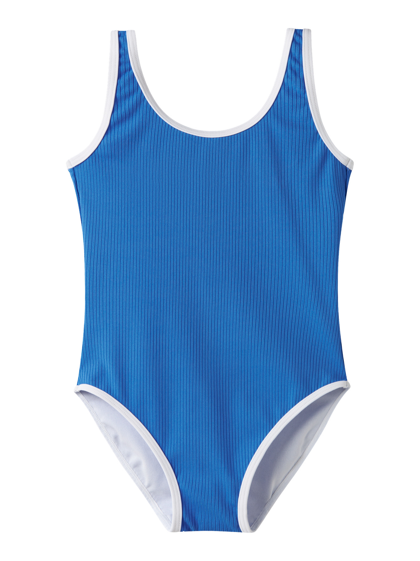 Name It Badedragt Super Sonic Med Ribstruktur - Str. 7-8y 122/128cm
