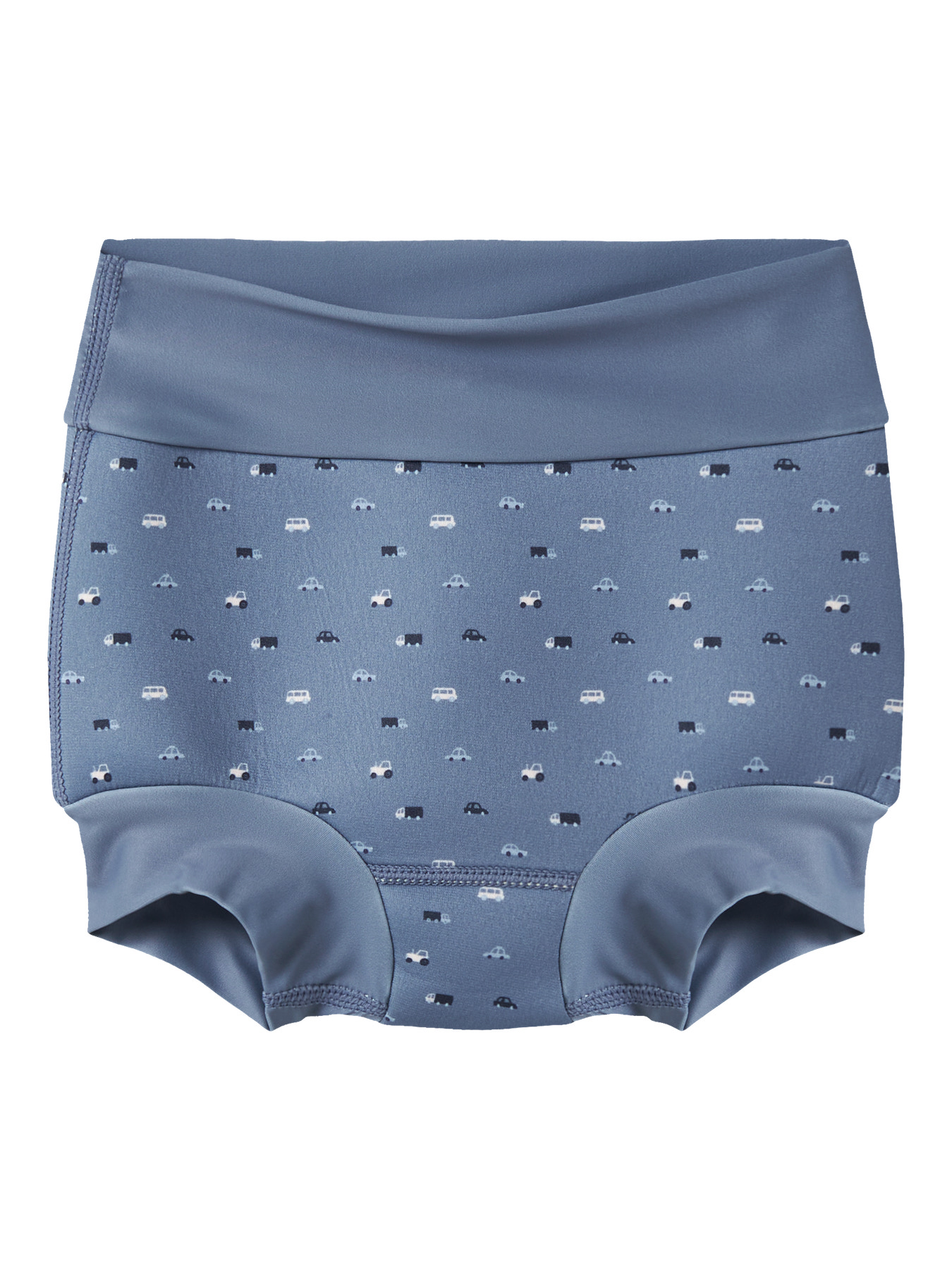Name It Badebukser Vintage Indigo Med Biler - Str. 3-6m 62/68cm