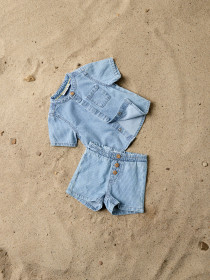 NAME IT Skjorte Leo Light Blue Denim