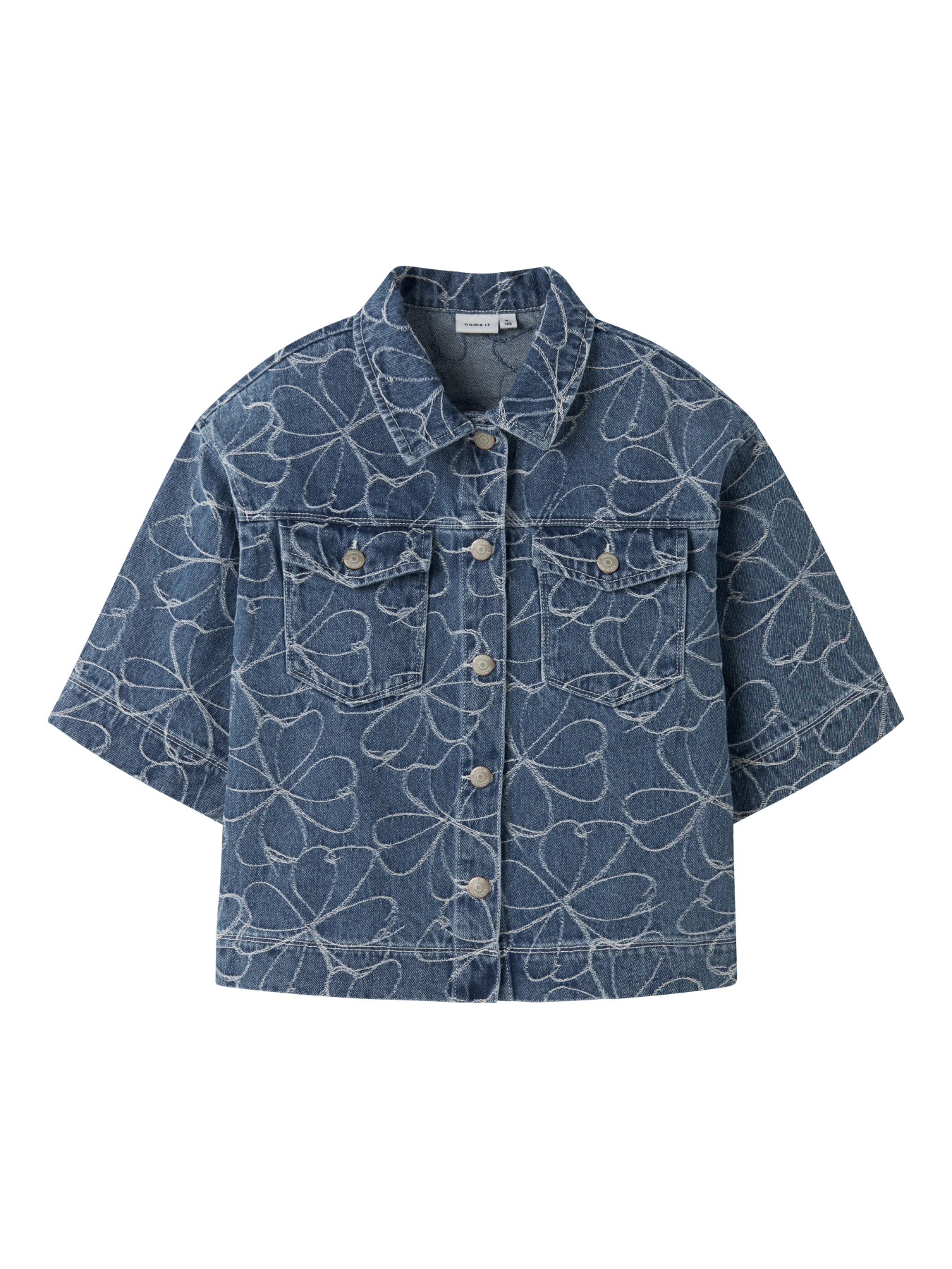 NAME IT Denim Skjorte Evelyn Medium Blue Denim billede