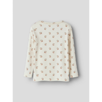 LIL ATELIER Bluse Layo Sig Coconut Milk Cherry