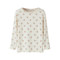 LIL ATELIER Bluse Layo Sig Coconut Milk Cherry