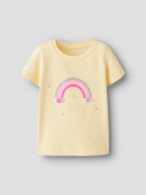 NAME IT T-shirt Dottas Pear Sorbet