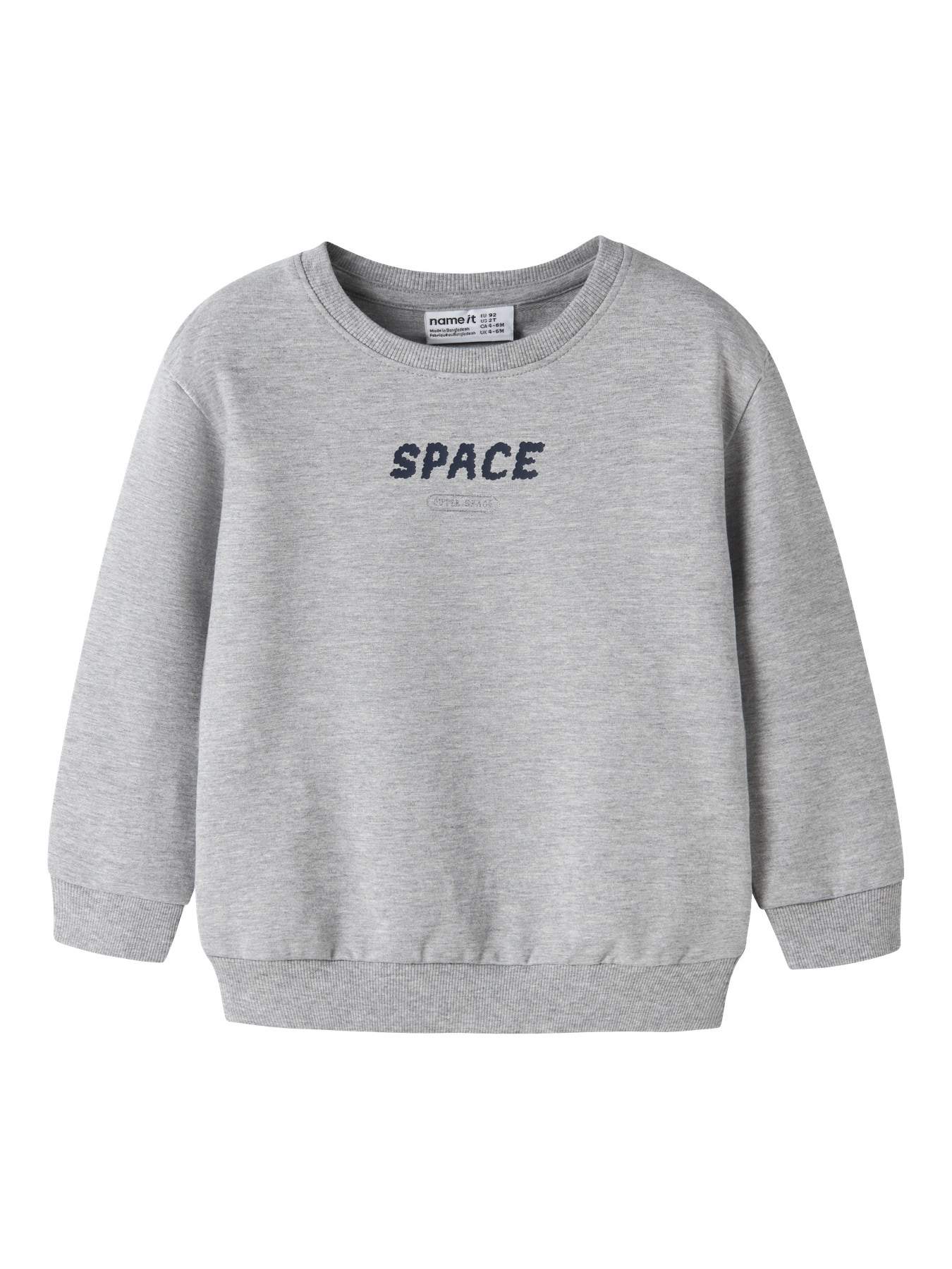 NAME IT Sweatshirt Darik Grey Melange