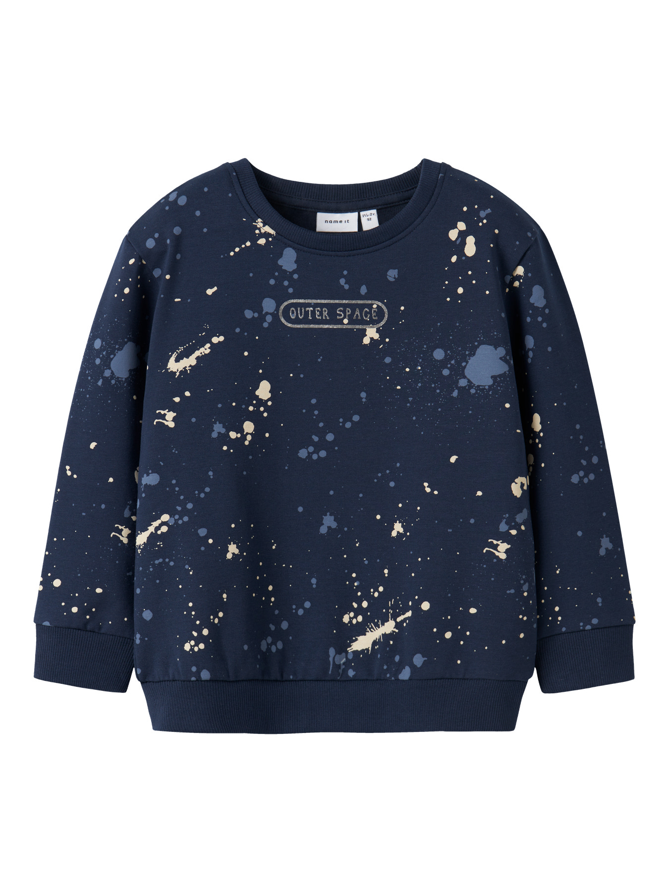 Name It Sweatshirt Navy Blazer Med Outer Space Print - Str. 2y 92cm