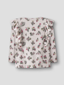 NAME IT Langærmet Bluse Doritta Peyote Melange