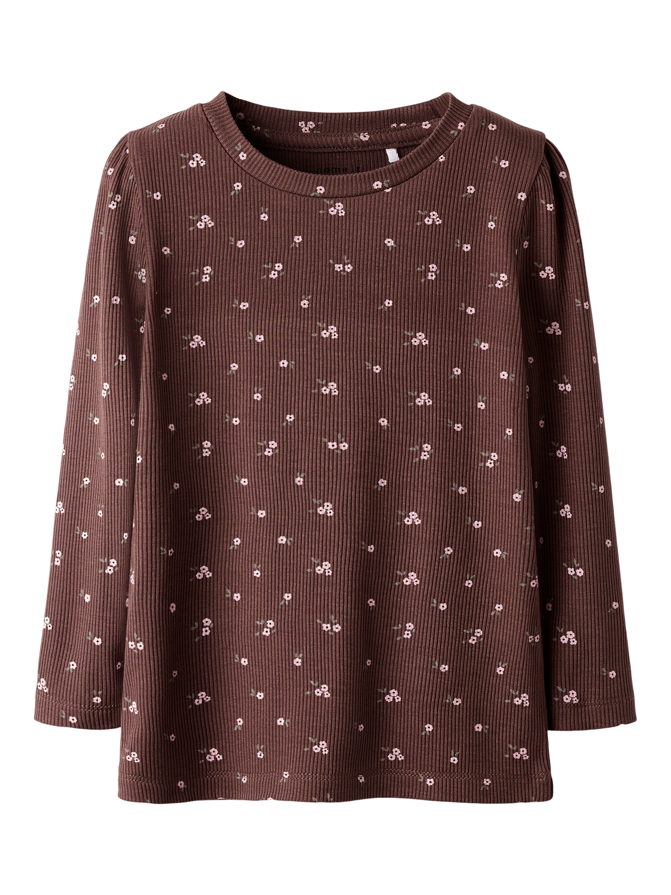 NAME IT Rib Bluse Soho Peppercorn