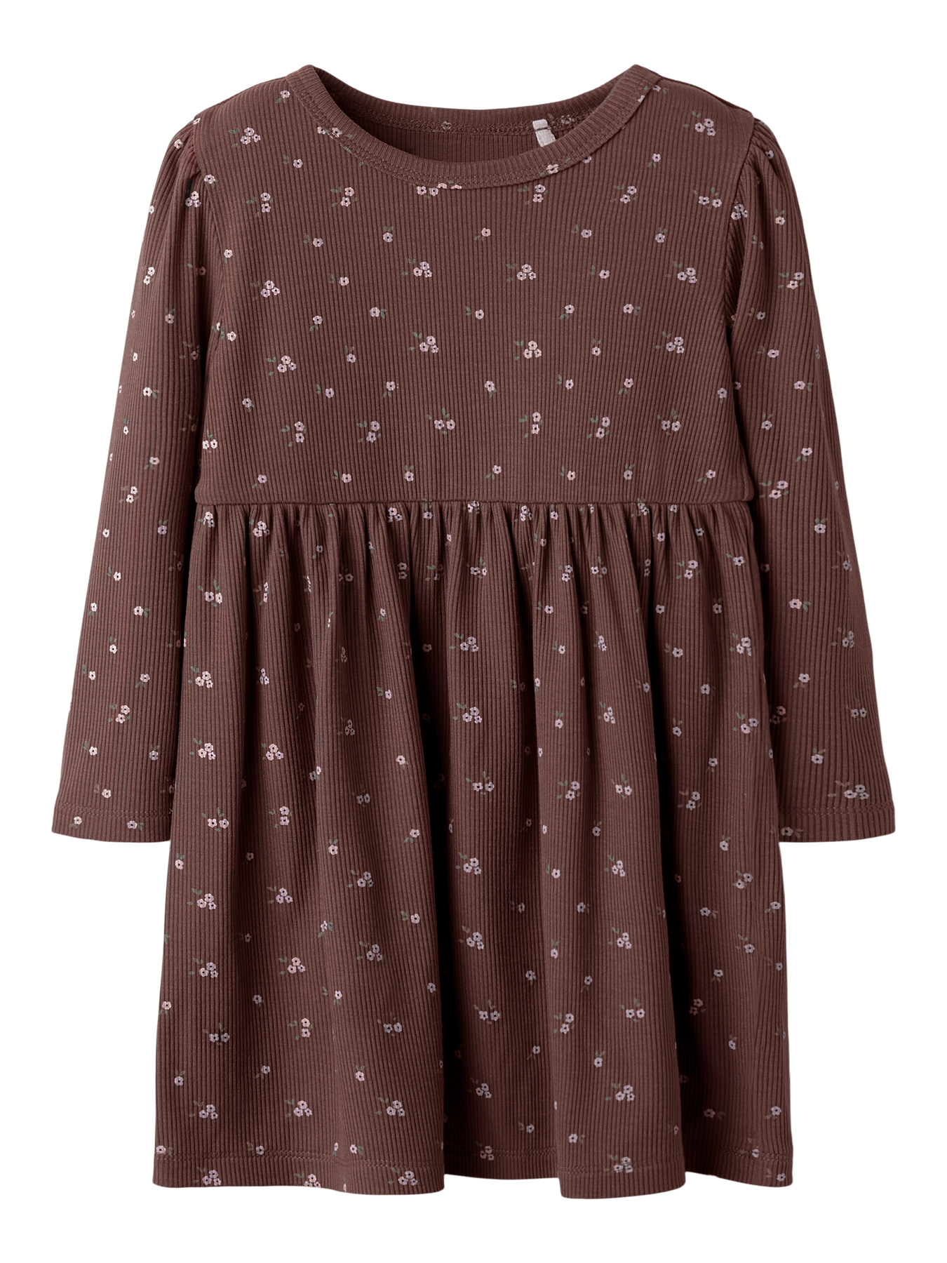 NAME IT Rib Kjole Soho Peppercorn billede