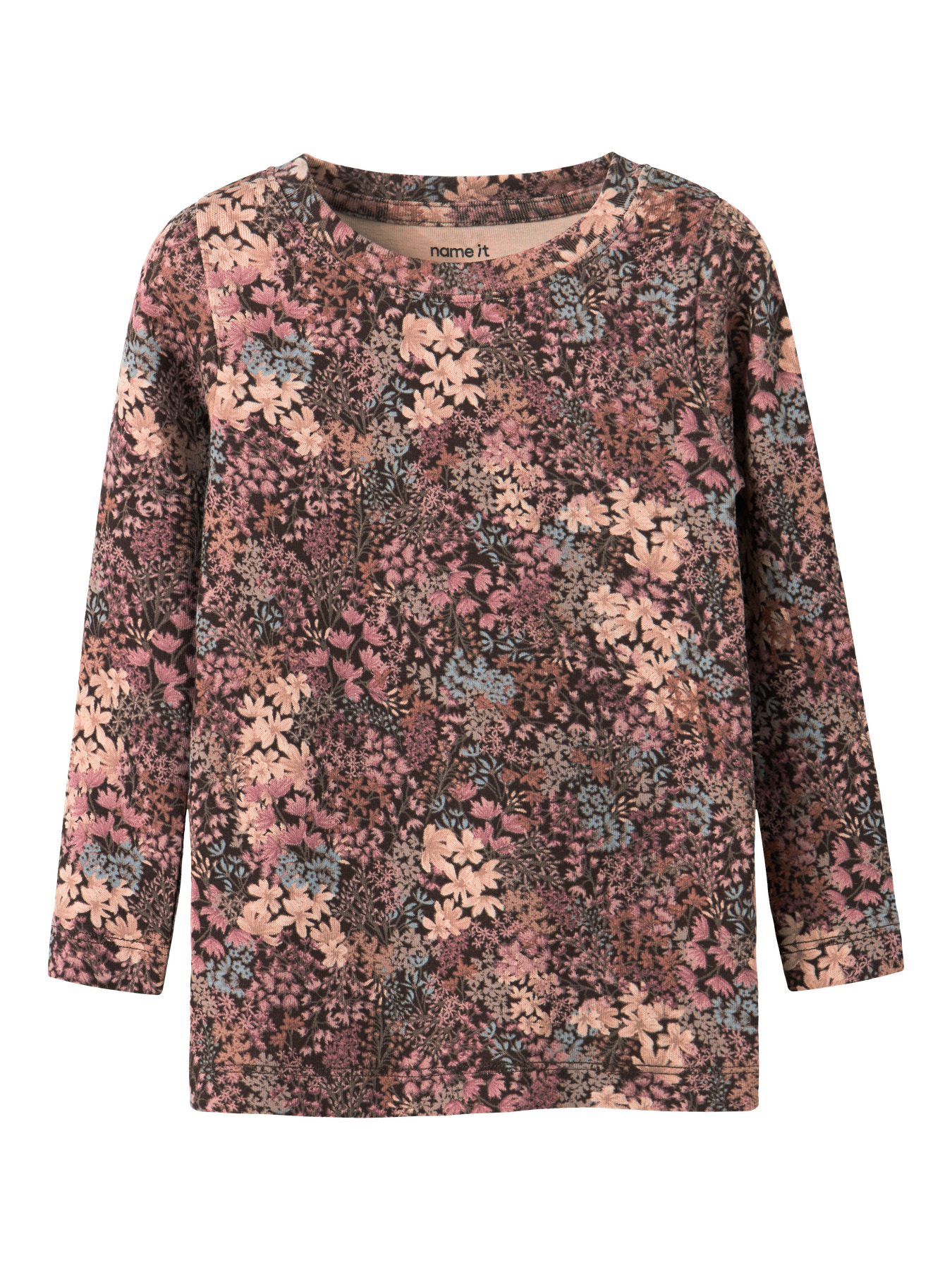 NAME IT Langærmet Bluse Resa Chocolate Brown billede