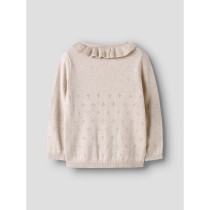 NAME IT Strik Cardigan Diame Peyote Melange