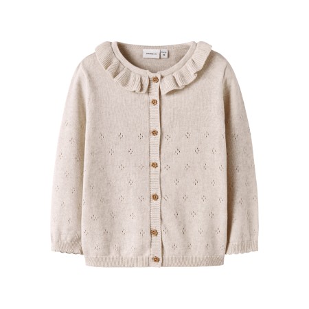 NAME IT Strik Cardigan Diame Peyote Melange
