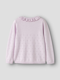 NAME IT Strik Cardigan Diame Lavender Fog