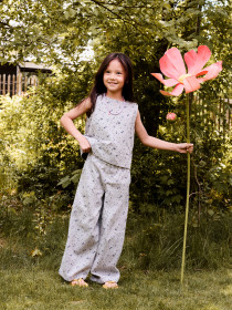 NAME IT Bukser Wide Drita Lavender Gray