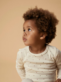 LIL ATELIER Bluse Lalo Turtledove Heart